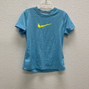 Nike Girls Boys Small Dri-Fit Tee T-shirt Top Athletic Sports Shirt